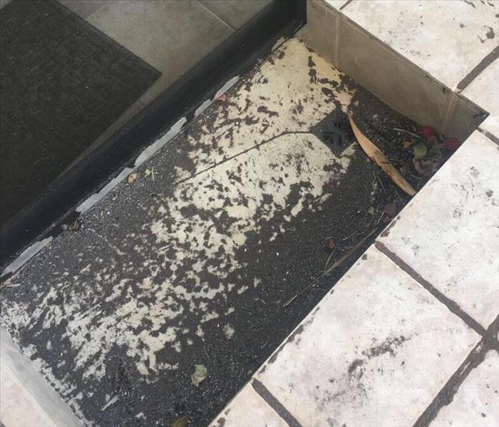 Ash and Soot Remnants on patio following the Woosley Fire